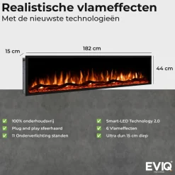 Brico Sfeerhaarden<Elektrische Sfeerhaard Smartline 72″ Inch – 182 Cm