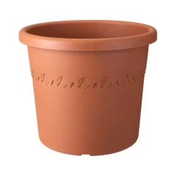 Brico Plantenpotten En -Bakken-Elho Bloempot Algarve Cilindro Rond O21Cm Terra