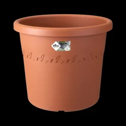 Brico Plantenpotten En -Bakken-Elho Bloempot Algarve Cilindro Rond Wielen O40Cm Terra