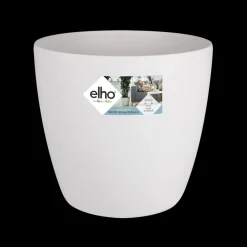 Brico Plantenpotten En -Bakken-Elho Bloempot Brussels Rond Wielen O35Cm Wit