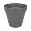 Brico Plantenpotten En -Bakken-Elho Bloempot Loft Urban Rond Wielen O40Cm Antraciet