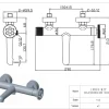 Essebagno Badmengkraan Indus Mat Zwart|Brico New