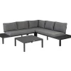 Brico Loungesets-Exotan Loungeset Incl. Kussens - Aluminium - Grijs - 63X245X245