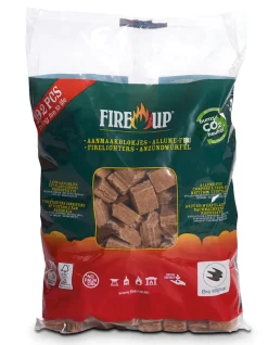 Brico Houtskool En Briketten-Fire-Up Aanmaakblokjes – 192 Stuks