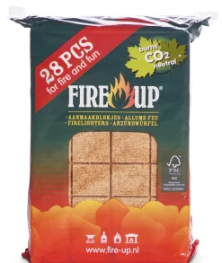 Brico Houtskool En Briketten-Fire-Up Aanmaakblokjes – 28 Stuks