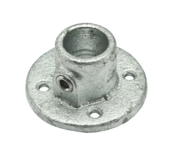 Brico Steigerbuizen-Flexfit Voetplaat Gegalvaniseerd Rond Diam. 28 Mm