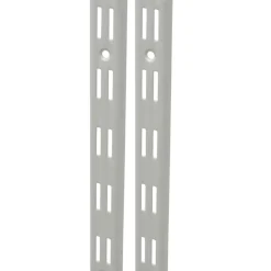 Brico Plankendragers-F-Railset Dubbel Wit 200Cm
