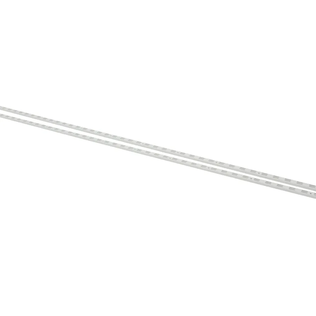 Brico Plankendragers-F-Railset Dubbel Wit 200Cm