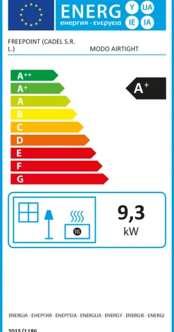 Brico Pelletkachels<Freepoint Pelletkachel Modo 9X3Kw Luchtdicht