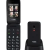 Brico Kluizen-Fysic Fm-9760Zt Mobiele Klaptelefoon Voor Senioren Noodknop Zwart