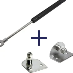 Brico Hoek- & Ankerwerk-Gasveer Zwart - 600Mm - 360N - Inclusief Bevestigingen