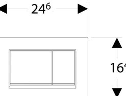 Geberit Bedieningspaneel Sigma 30 Voor Up320, Up720, Up300 En Up700 Inbouwreservoirs| 246X164Mm Mat Wit|Brico Clearance