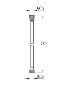 Grohe Doucheslang Silverflex Twistvrij 1750Mm Goud/Cool Sunrise|Brico New