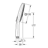 Grohe Handdouche Cube Rainshower Smartactive 130Mm Supersteel|Brico Best