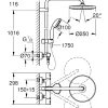 Grohe Regendoucheset Vitalio Start System 250Mm Met Thermostatische Mengkraan Zwart|Brico Online