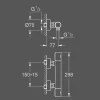 Grohe Thermostatische Douchemengkraan Grohterm 1000 Cosmopolitan M Donkergrijs Geborsteld|Brico Sale