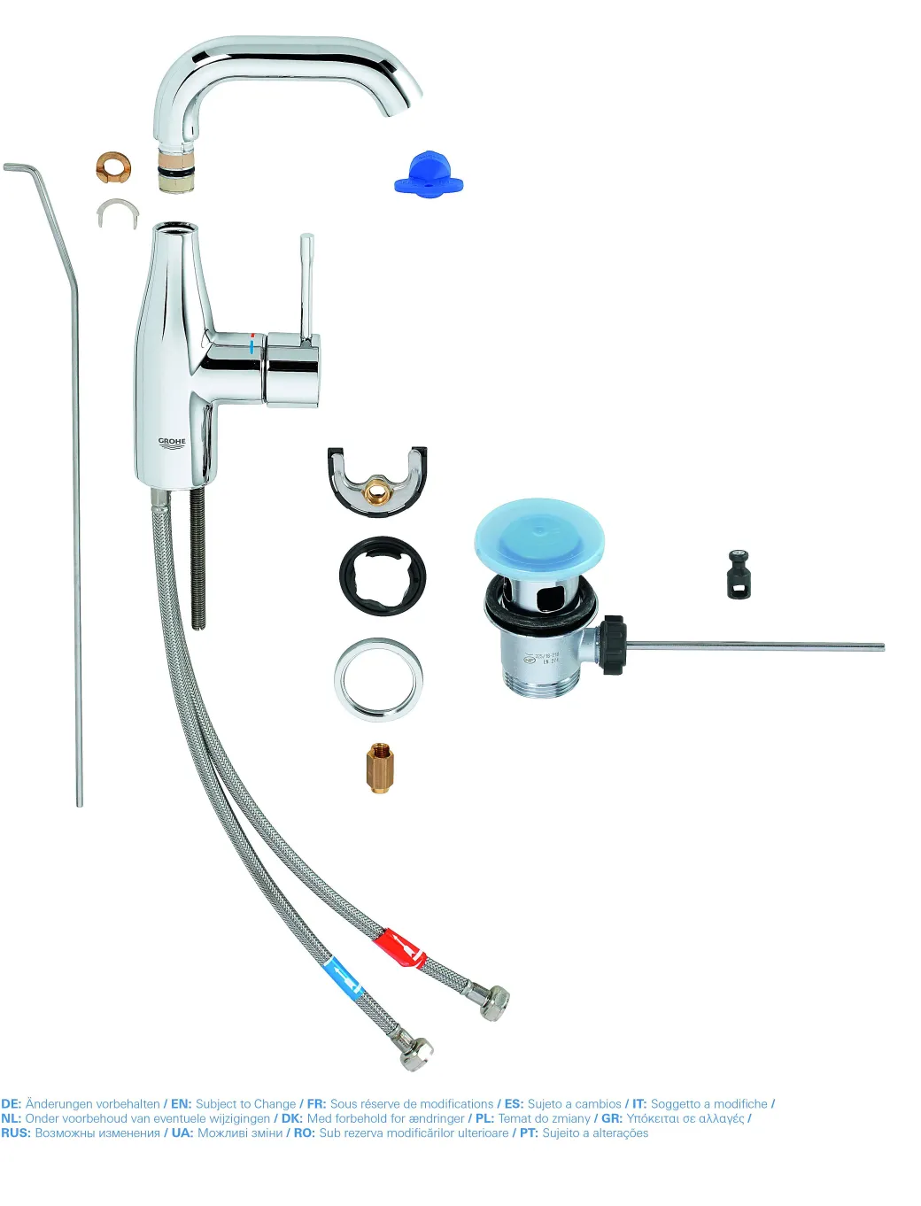 Grohe Wastafelkraan Essence M-Size Chroom Glanzend|Brico New