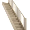 Brico Zoldertrappen-Handystairs Gesloten Rechte Trap "Vega80" - 280 Cm Hoog - 13 Grenen Treden - Met Leuning
