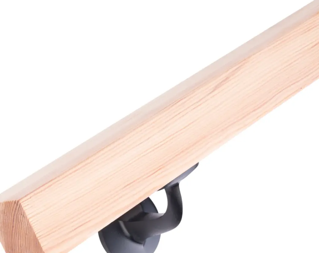 Brico Trapleuningen-Handystairs Houten Trapleuning - Vierkante Leuning 40 X 40 Mm - Grenen - 390Cm