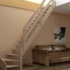 Brico Zoldertrappen-Handystairs Molenaarstrap "Rustic60" - Kwartslag Rechts - Hoogte 280Cm - 13 Treden Van Grenenhout