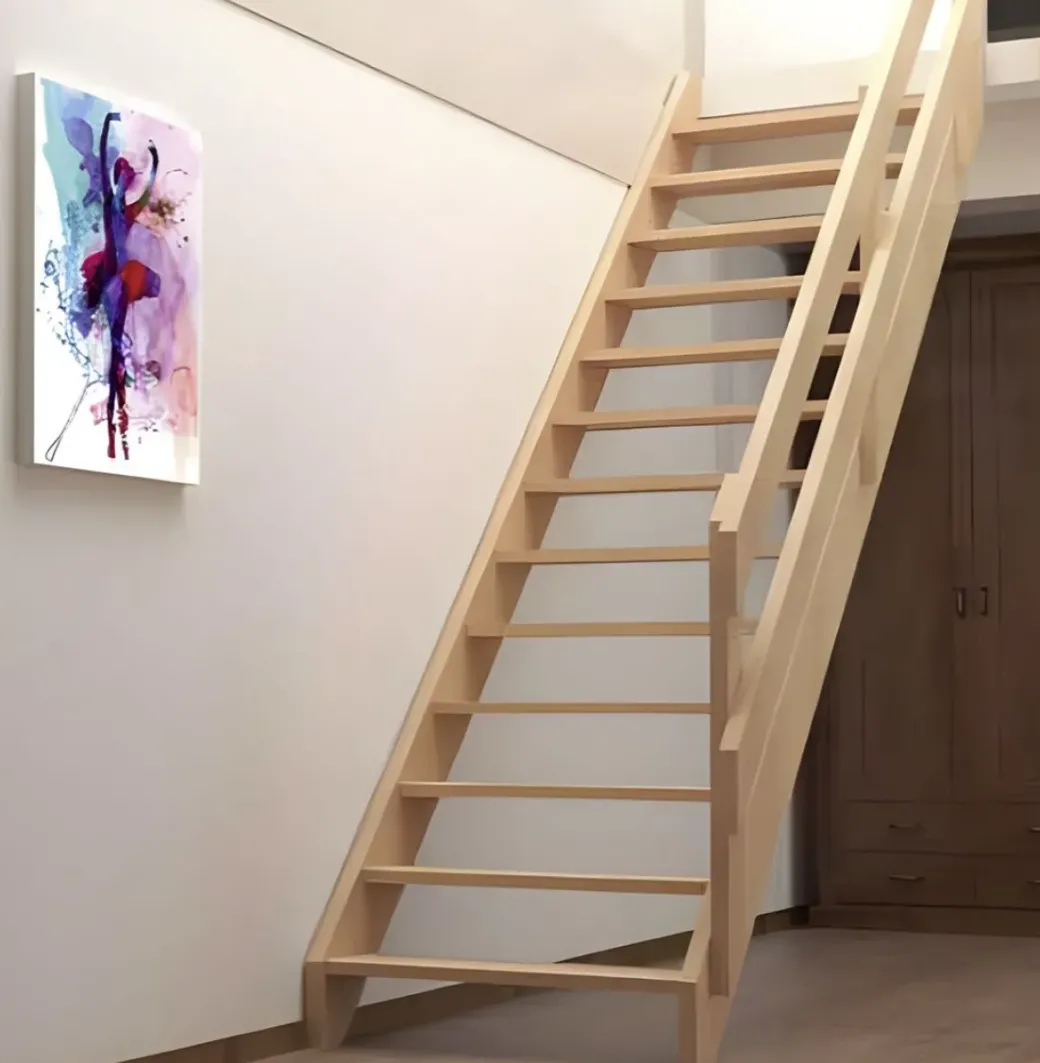 Brico Zoldertrappen-Handystairs Steektrap "Rustic60" - 60Cm Breed - Hoogte 280Cm - 13 Treden Van Grenenhout (30Mm)