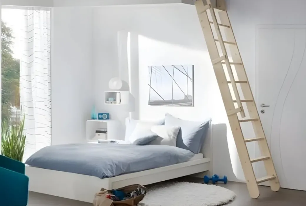 Brico Zoldertrappen-Handystairs Uitschuifbare Steektrap "Montreal" - Hoogte 300Cm - 12 Treden Van Grenen - Met Leuning