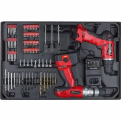Hanse Werkzeuge® Alu Gereedschapskoffer - 206-Delig - 2 Accuboren|Brico Best
