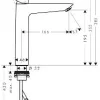 Hansgrohe Wastafelmengkraan Mysport Xl Chroom|Brico Hot