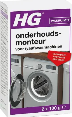 Hg Was- En Vaatwasmachine Reiniger En Ontkalker 200Gr|Brico Outlet