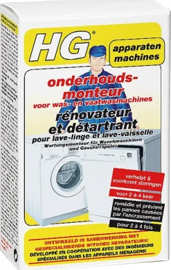 Hg Was- En Vaatwasmachine Reiniger En Ontkalker 200Gr|Brico Outlet