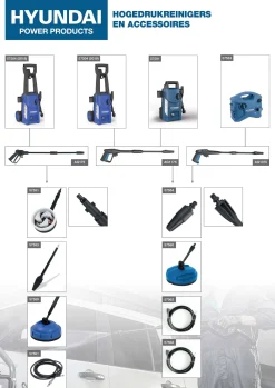 Hyundai Hogedrukreiniger 1600W 135Bar|Brico Online