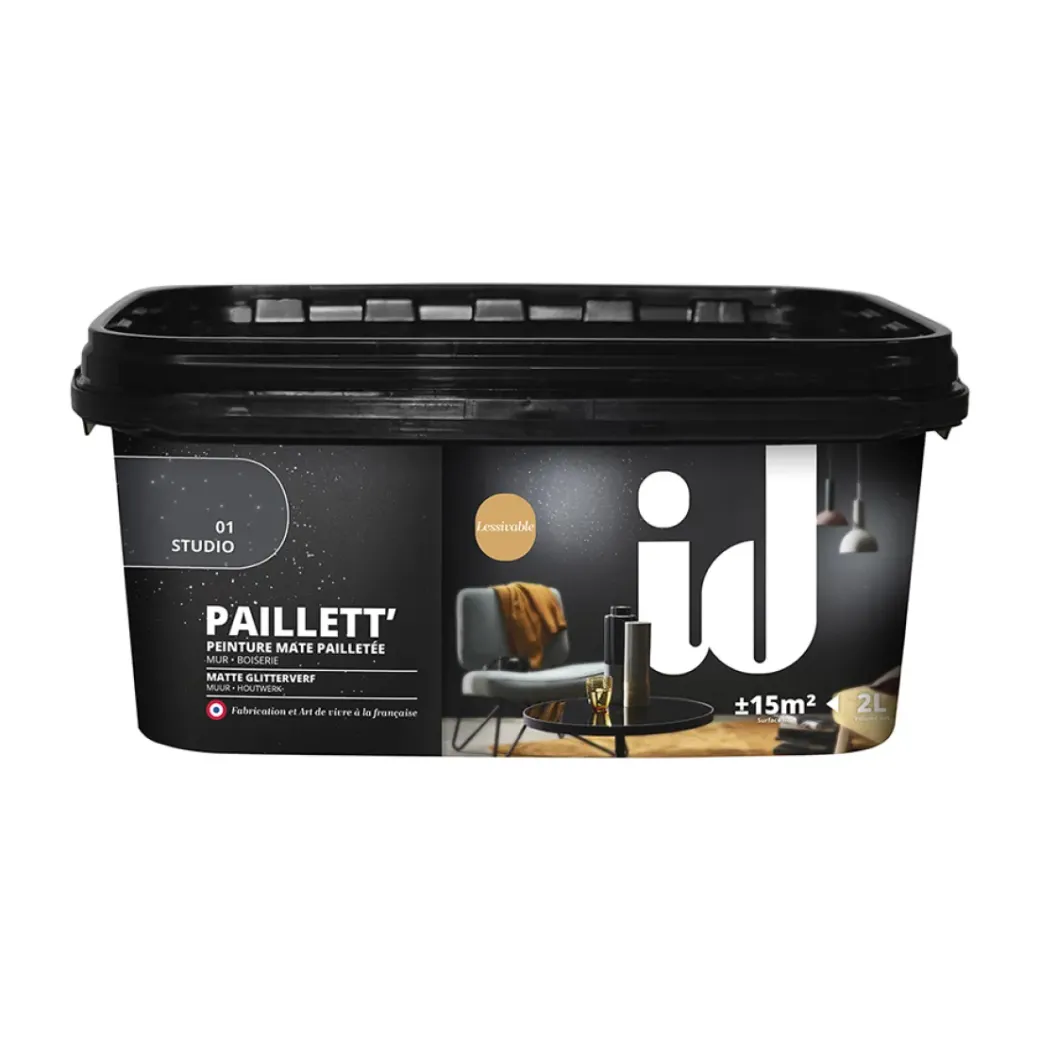 Brico Decoratieve Verf-Id Glitterverf Paillett' Studio 2L