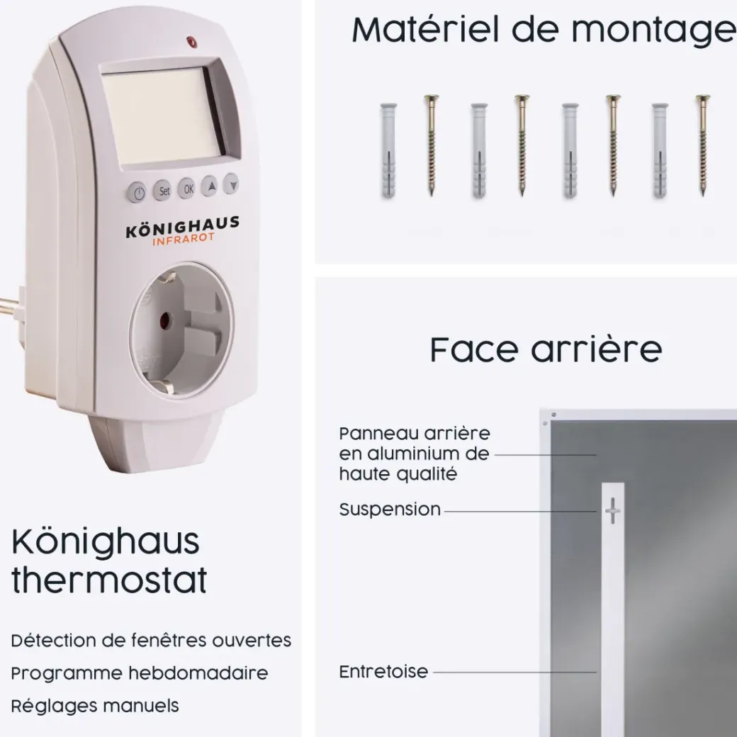 Brico Infrarood & Halogeenradiators<Infrarood Verwarming M-Serie 360W Met Thermostaat
