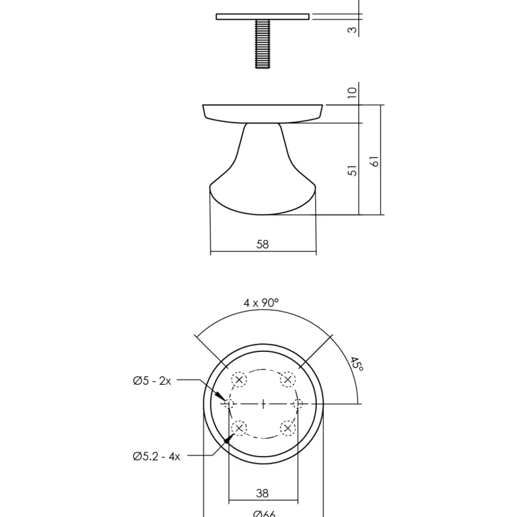 Brico Deurbeveiliging-Intersteel Veiligheidsbeslag Set Voordeur Skg*** Ronde Rozet Rvs Zwart