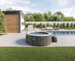 Brico Spa En Jacuzzi-Intex Bubbelbad Purespa Bubble Greywood 4 Personen O196X71Cm