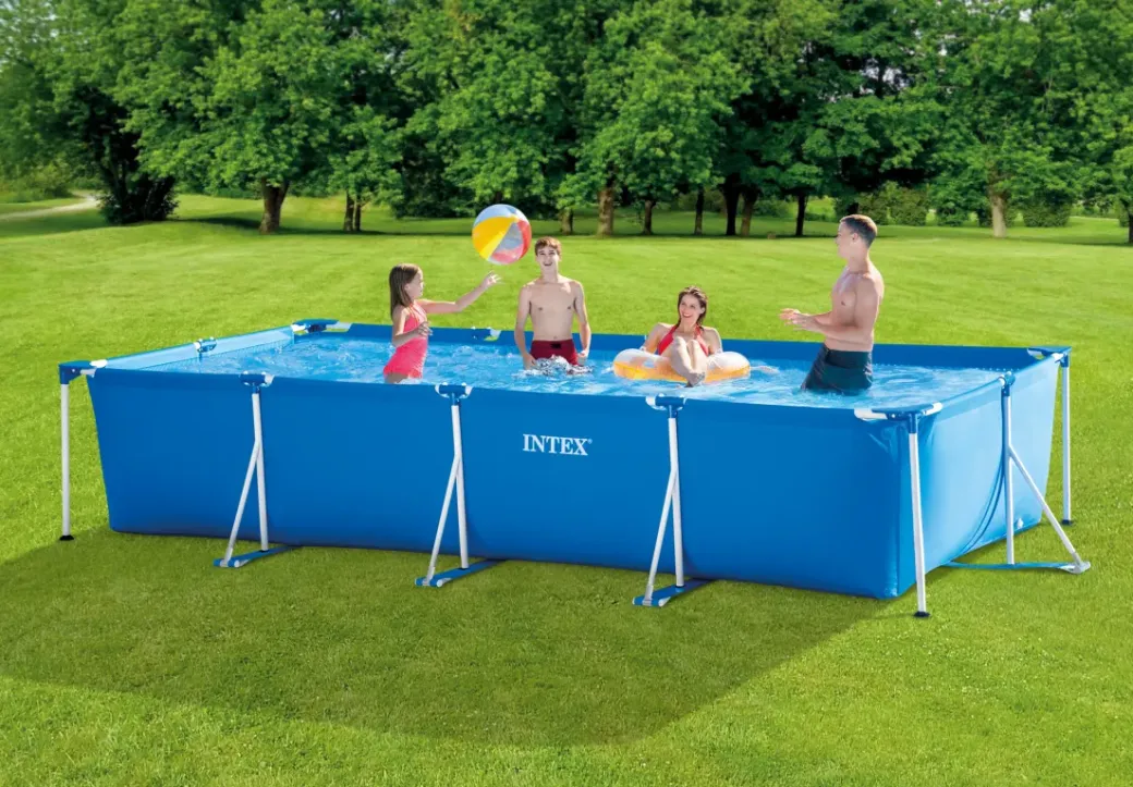 Brico Opzetzwembaden Zonder Pomp-Intex Zwembad Set Metal Frame 28274Gn 450X220X84Cm