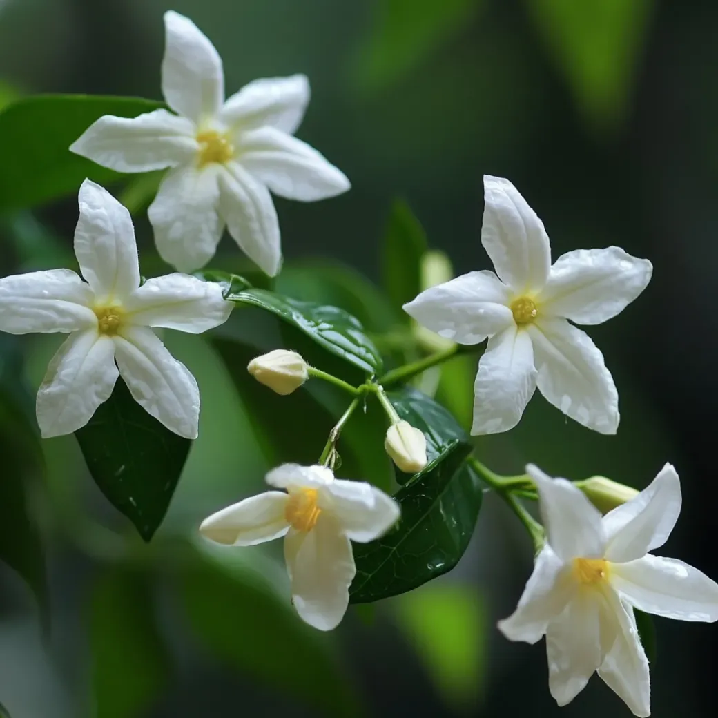 Brico Planten-Jasminoides Officinale - Set Van 3 - Wit - Jasmijn - Pot 9Cm - Hoogte 25-40Cm