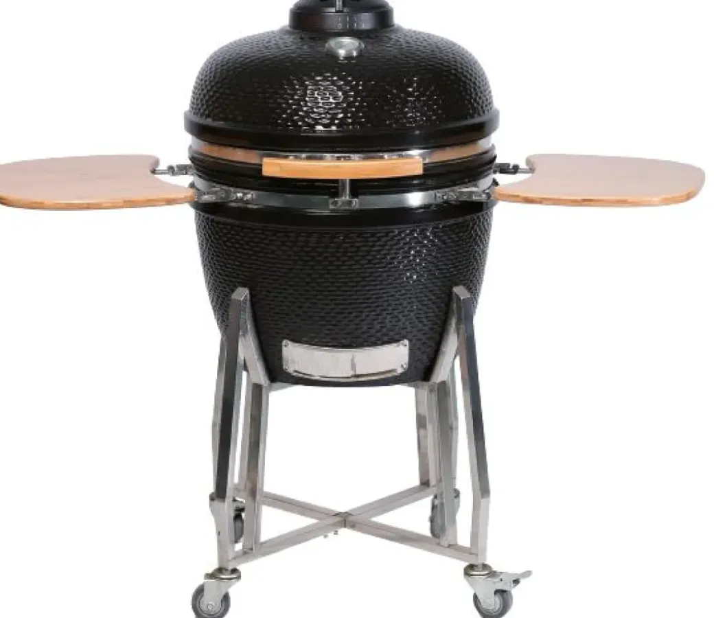 Brico Keramische Barbecue-Keramisch Barbecue Big Kamado 24 Inch Zwart