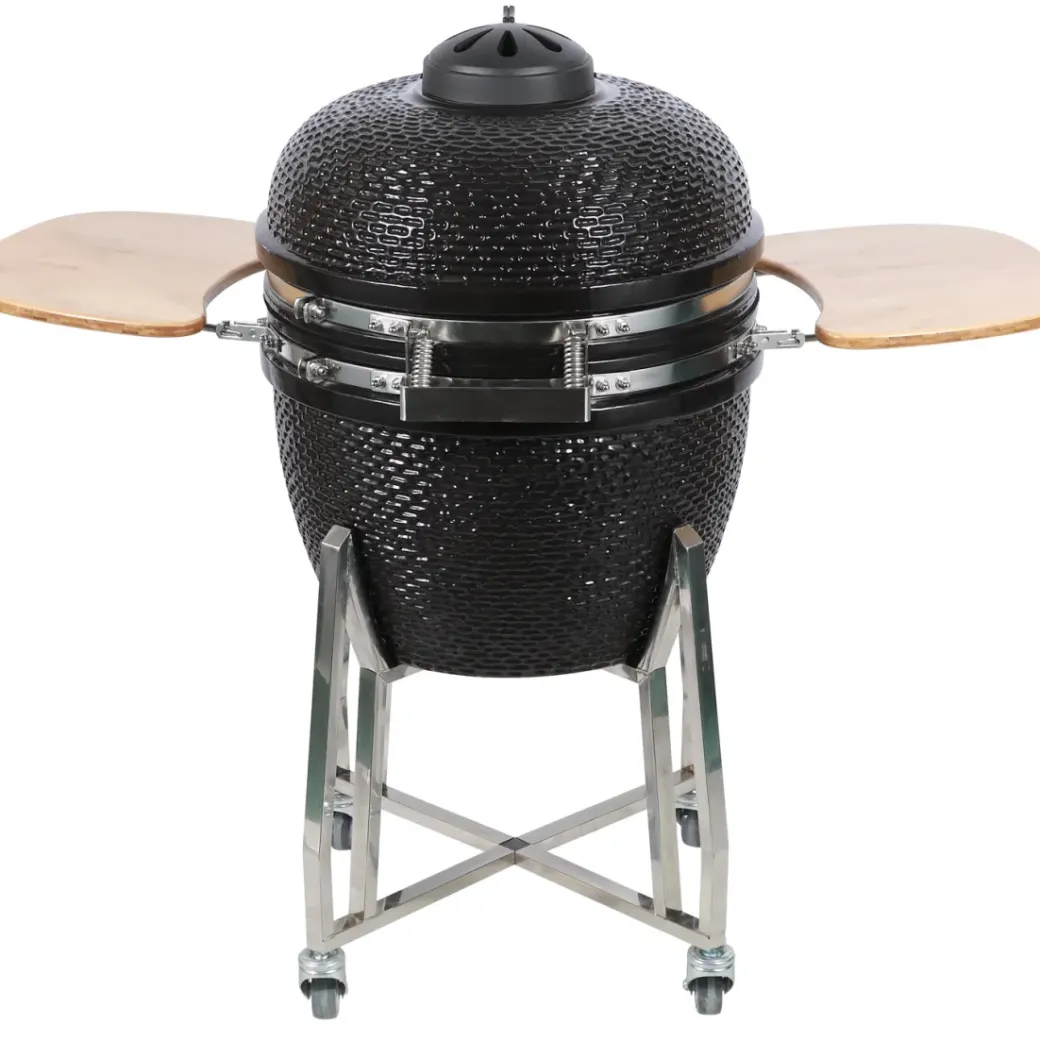 Brico Keramische Barbecue-Keramisch Barbecue Big Kamado 24 Inch Zwart