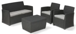 Brico Loungesets-Keter Balkon Loungeset Mia + Opbergbox 4-Delig