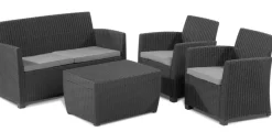 Brico Loungesets-Keter Balkon Loungeset Mia + Opbergbox 4-Delig