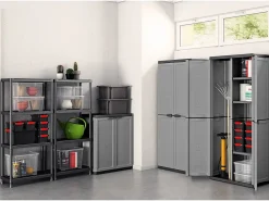Keter Hoge Kast Jolly Grijs|Brico Discount