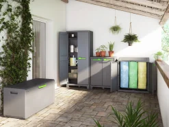 Keter Hoge Kast Moby Antraciet|Brico Online