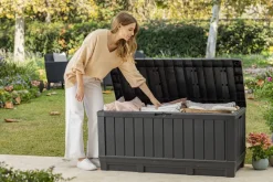 Brico Opbergboxen Tuin-Keter Kussenbox Kentwood Kunststof Antraciet 350L
