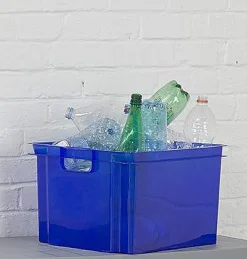 Keter Opbergbox Crownest Laserblauw 30L|Brico Discount