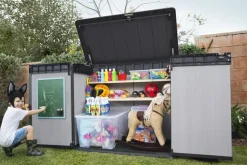 Brico Opbergboxen Tuin-Keter Opbergkast Elite Store Antraciet 123,5X82Cm