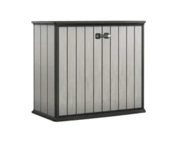 Brico Opbergboxen Tuin-Keter Opbergkast Patio Store Grijs 139,5X120Cm