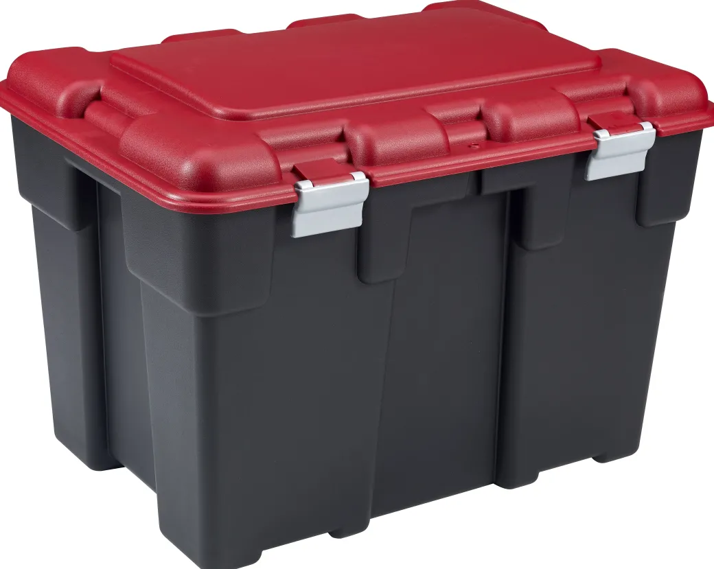 Keter Opbergkoffer Explorer 185L Zwart/Rood|Brico Best