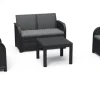 Brico Loungesets-Keter Rosalie Lounge Set Grafiet 113X74X65Cm