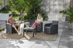 Brico Loungesets-Keter Rosalie Lounge Set Grafiet 113X74X65Cm